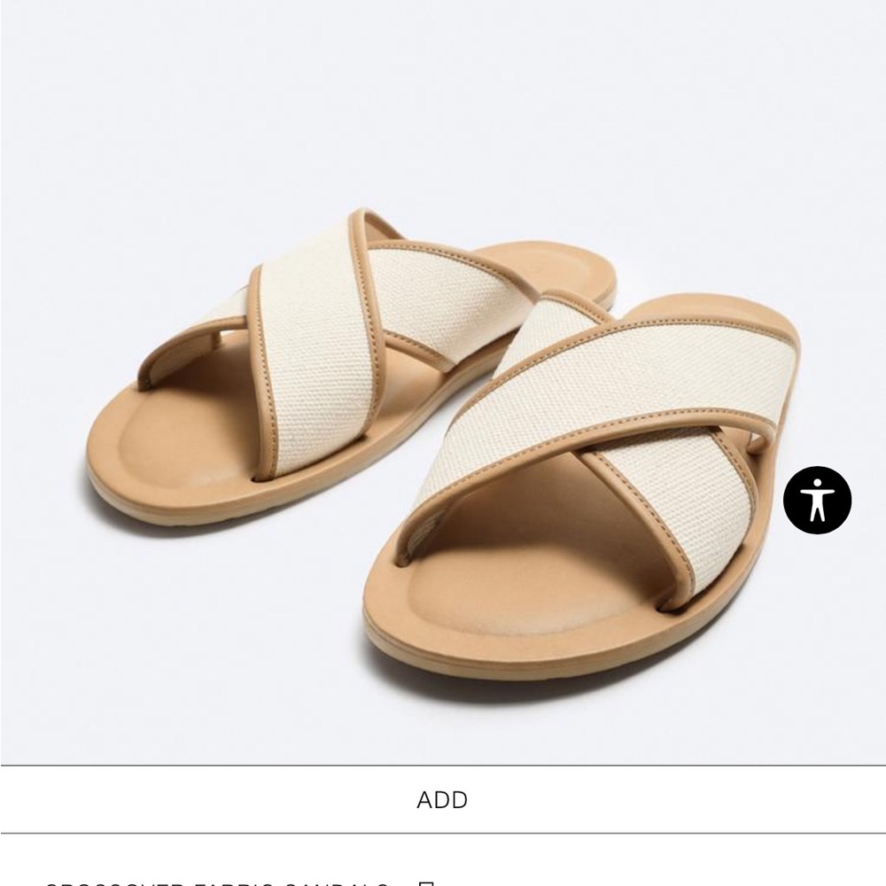 New Zara men sandals size 12